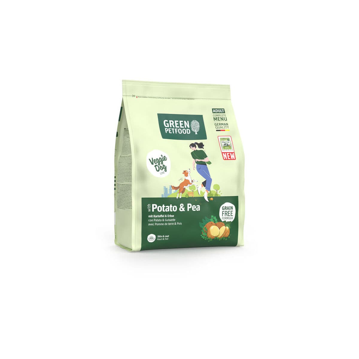Fodder grün Petfood Veggie Dog Potatoes Pear 3 Kg