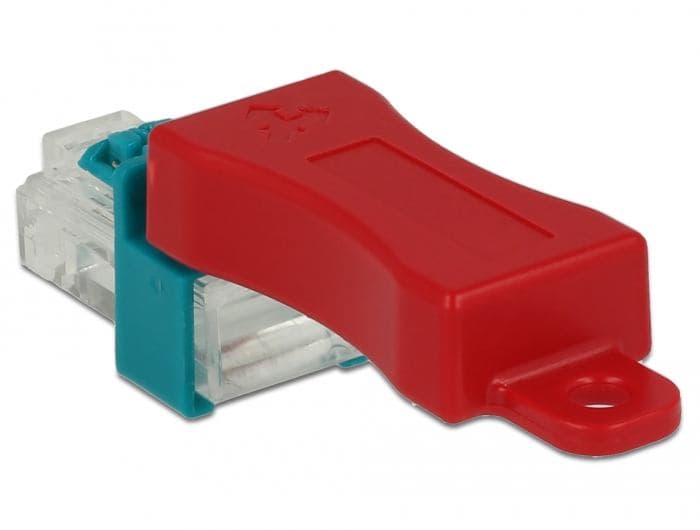 DeLOCK 86425 Blocca Porte RJ-45 Rosso 6 Pezzi