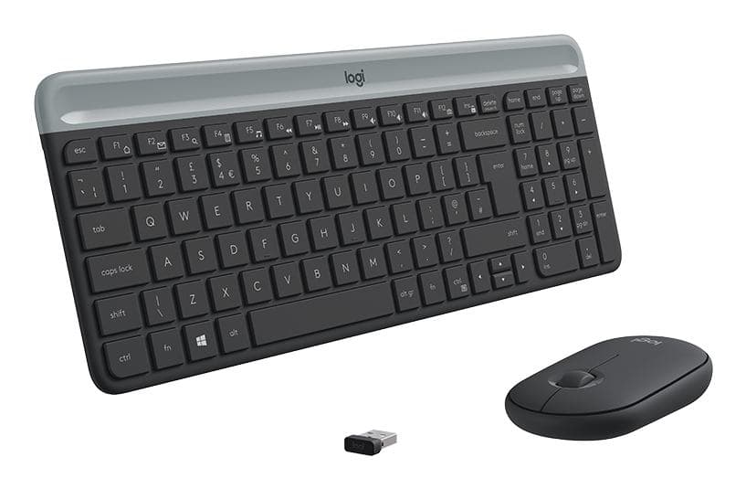 Logitech Slim MK470 Combo Tastiera + Mouse Wireless