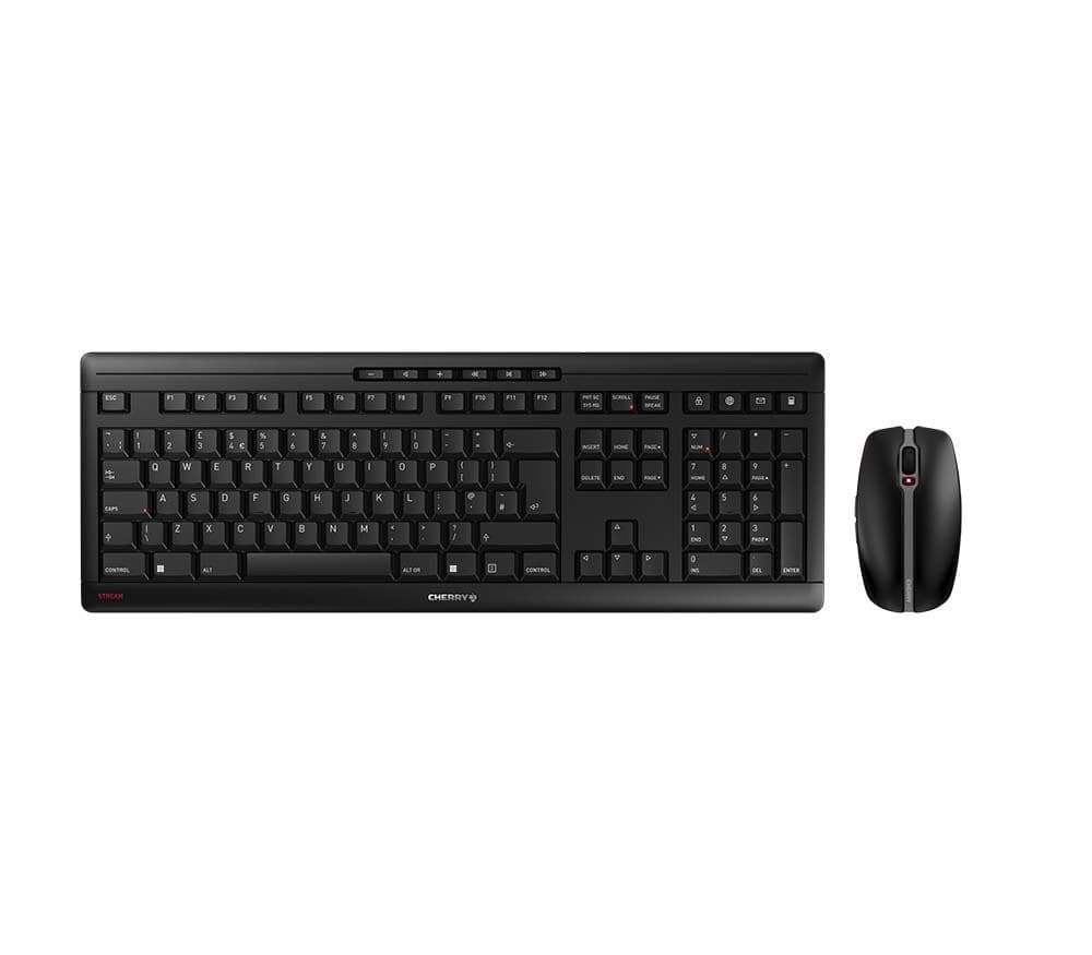 CHERRY Stream Desktop Set Tastiera + Mouse Wireless