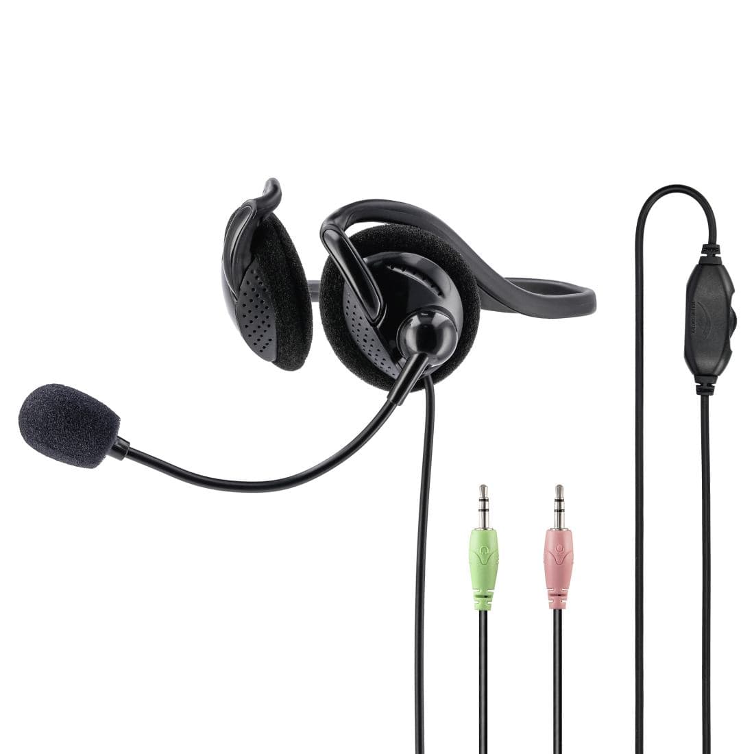 Hama NHS-P100 Büro-Kopfbügel-Headset Schwarz