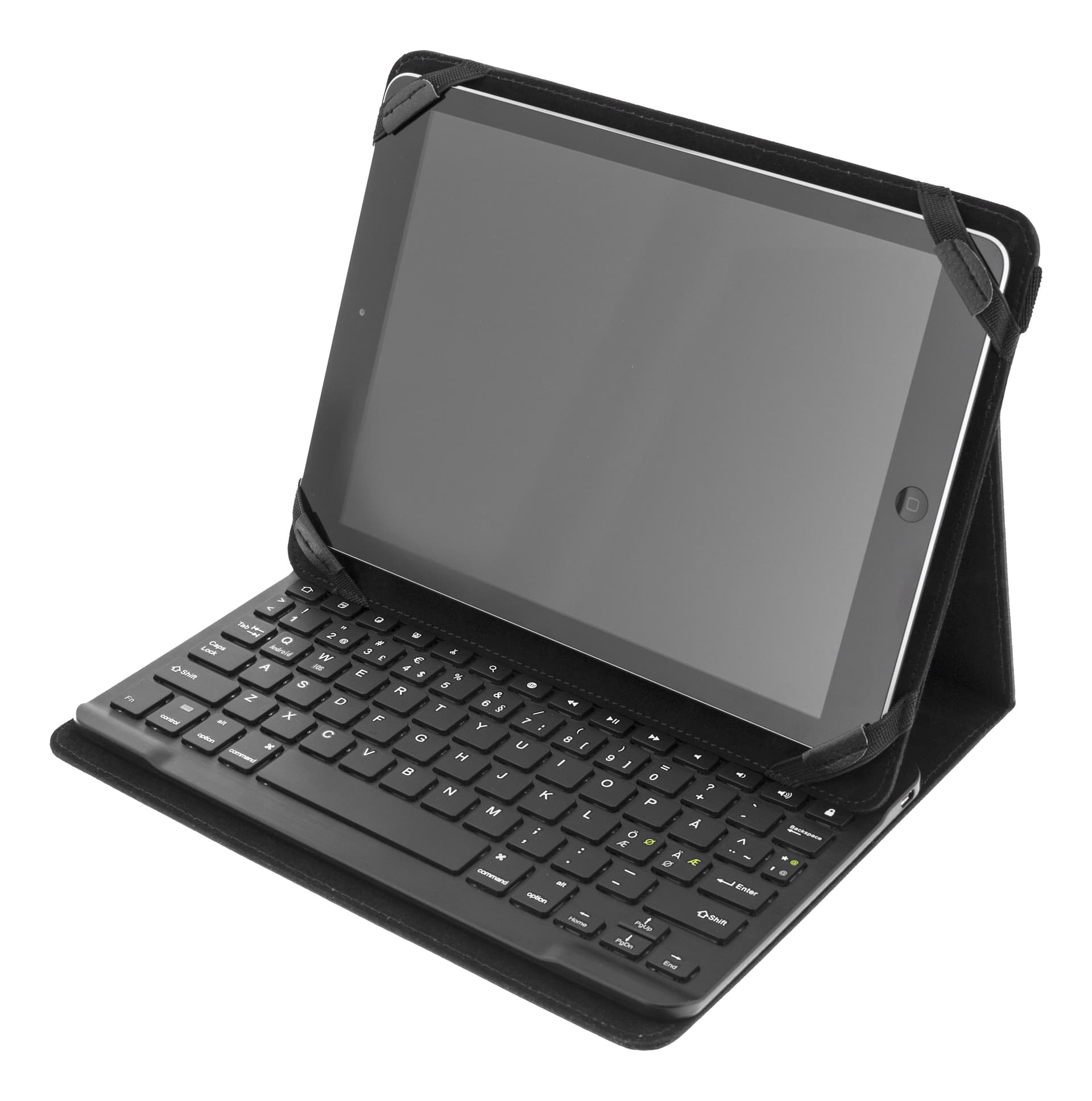 Deltaco TB-137 Tastiera Bluetooth QWERTY Nordic Nera
