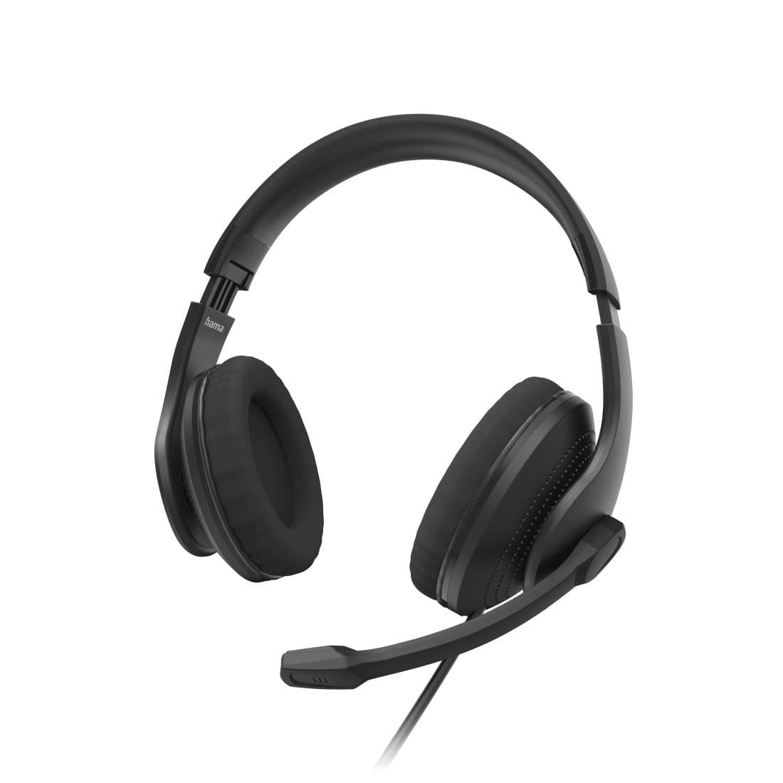 Hama HS-USB300 V2 Auricolare Cablato A Padiglione Ufficio USB tipo A Nero (Hama HS-USB300 V2 - Headset - ohrums)