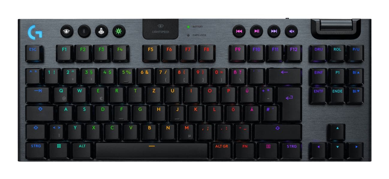 Logitech G G915 X Lightspeed tastiera Gaming USB + RF Wireless + Bluetooth QWERTY US International Nero (Logitech G G915 X - tastatur - LIGHTSP)