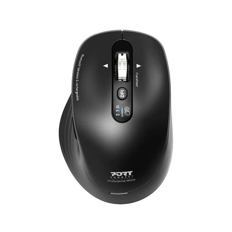 Port Designs 910202 mouse Ufficio Mano destra RF senza fili + Bluetooth Ottico 3200 DPI (MOUSE RECHARGEABLE BLUETOOTH - COMBO BUSINESS)