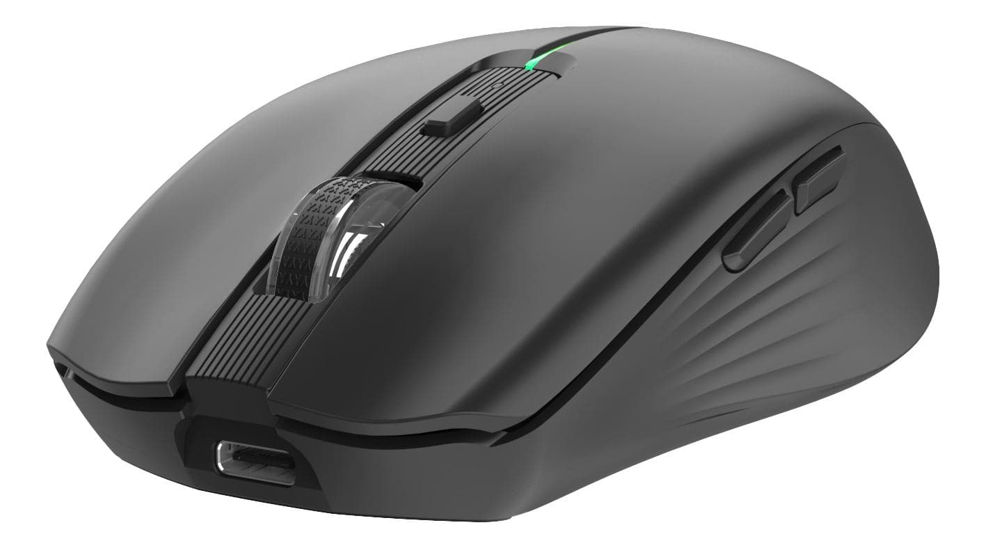 Deltaco MS-816 mouse Universale Mano destra RF senza fili + Bluetooth Ottico 1600 DPI (Trådløs mus med dual-mode og justerbar)