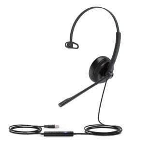 Yealink UH34 SE Mono Teams USB-A Auricolare Cablato A Padiglione Musica e Chiamate USB tipo A Nero (UH34 SE Mono Teams - Warranty: 24M)