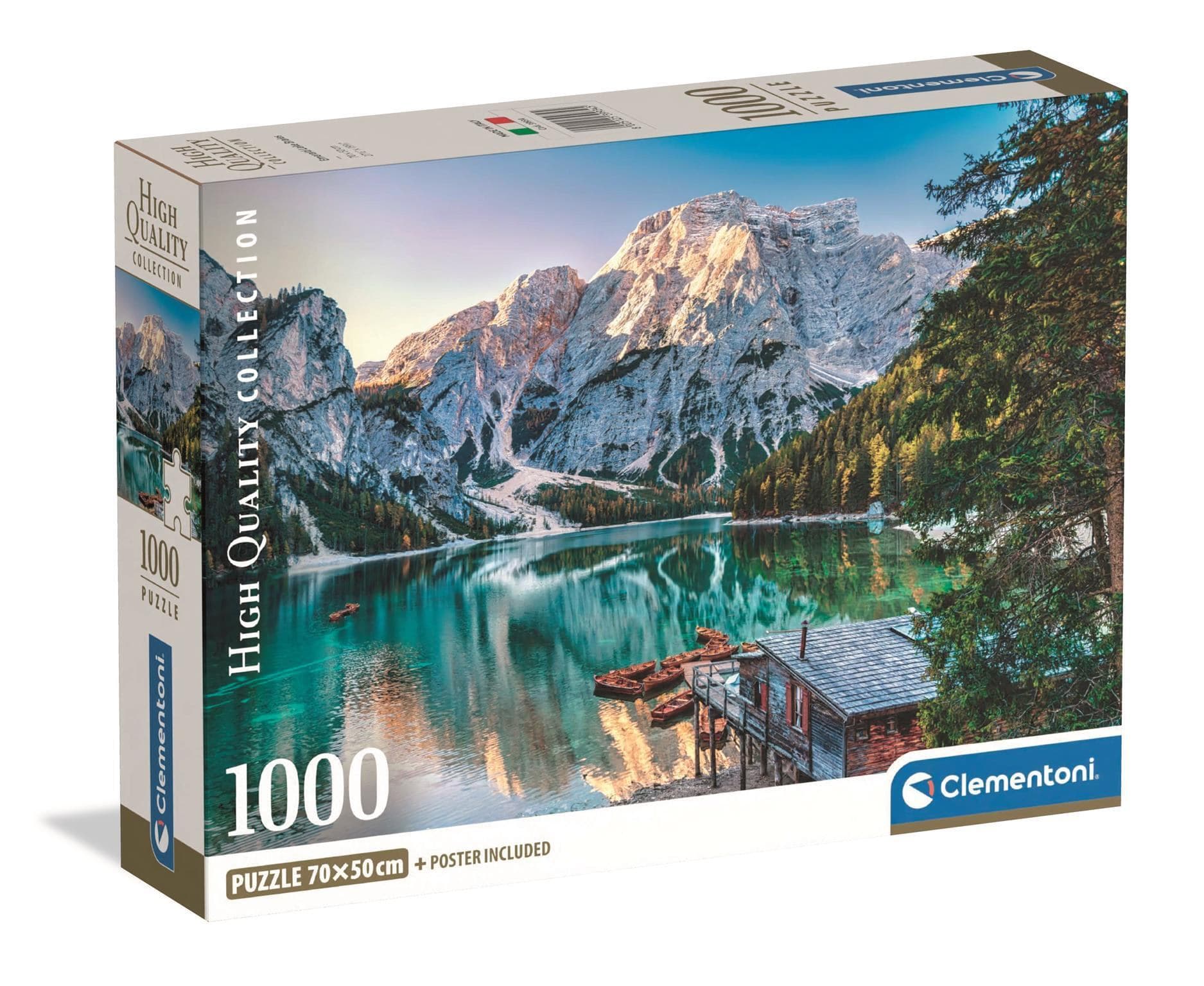 Clementoni 1000 pcs. CB HQC Emerald Lake Braies (1000 pcs. CB HQC Emerald Lake Braies)