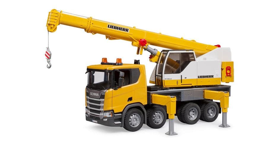BRUDER Autogru Liebherr Scania Super 560R con modulo Light + Sound (BRUDER Scania Super 560R Liebherr Kran)