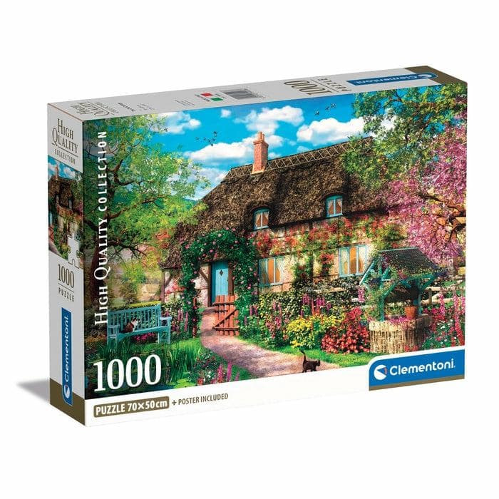 Clementoni High Quality Collection The Old Cottage Puzzle 1000 pz Arte (Compact The Old)