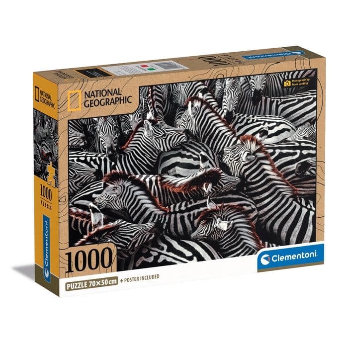 Clementoni Zebra Puzzle 1000 pz Animali (National)