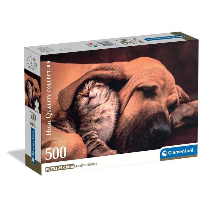 Clementoni High Quality Collection 35583 puzzle 500 pz Animali (500 pcs CB HQC Cuddles)