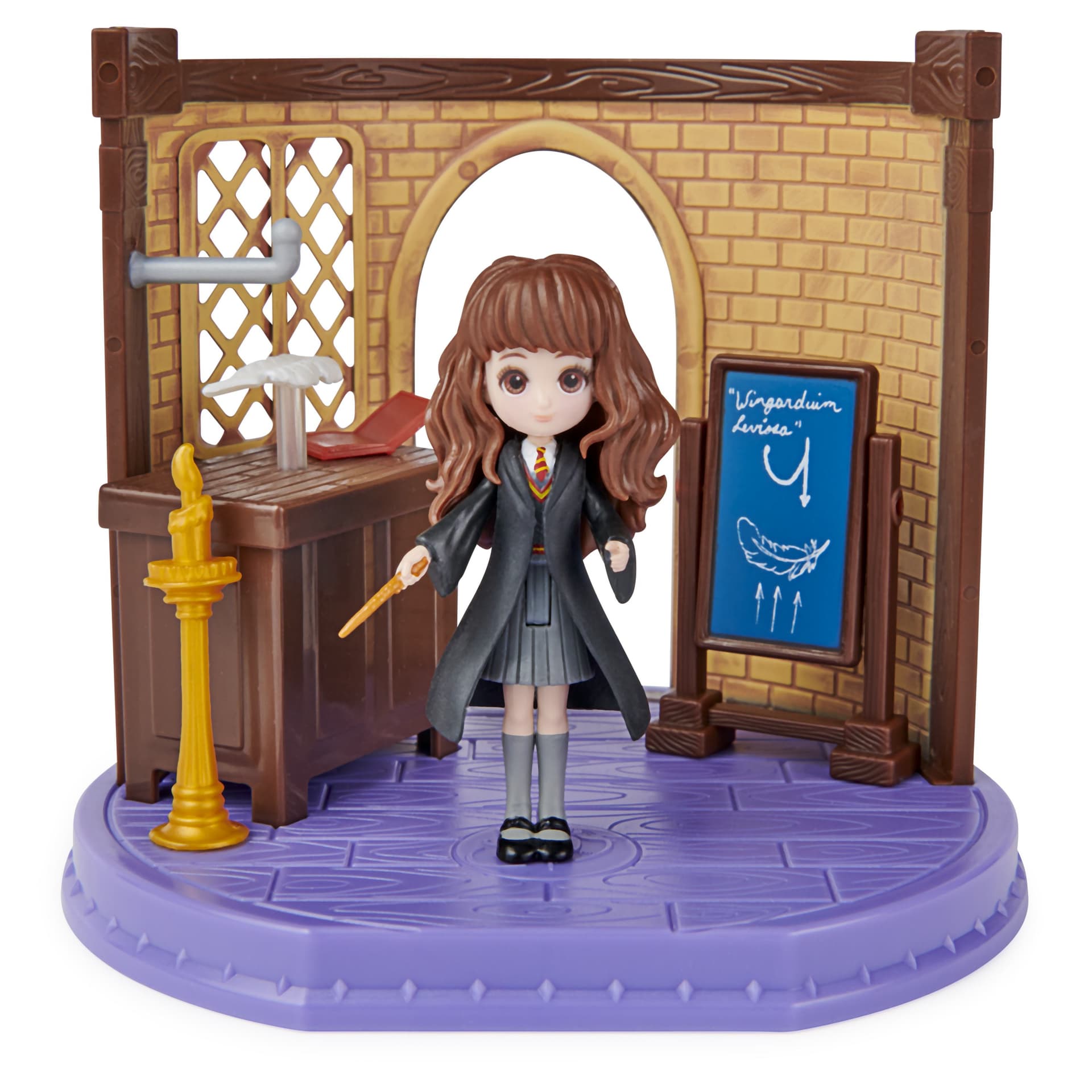 Wizarding World , Set Classe di Incantesimi Harry Potter con bambola esclusiva Hermione Granger e accessori - dai 5 anni (Spin Master WW Charms Classroom - 6061)