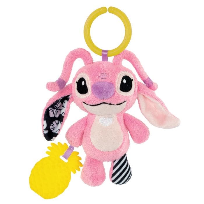 Clementoni Disney Baby Angel Soft Rattle giocattolo da appendere per bambini (Clementoni - Travel Plush - Disney Ang)