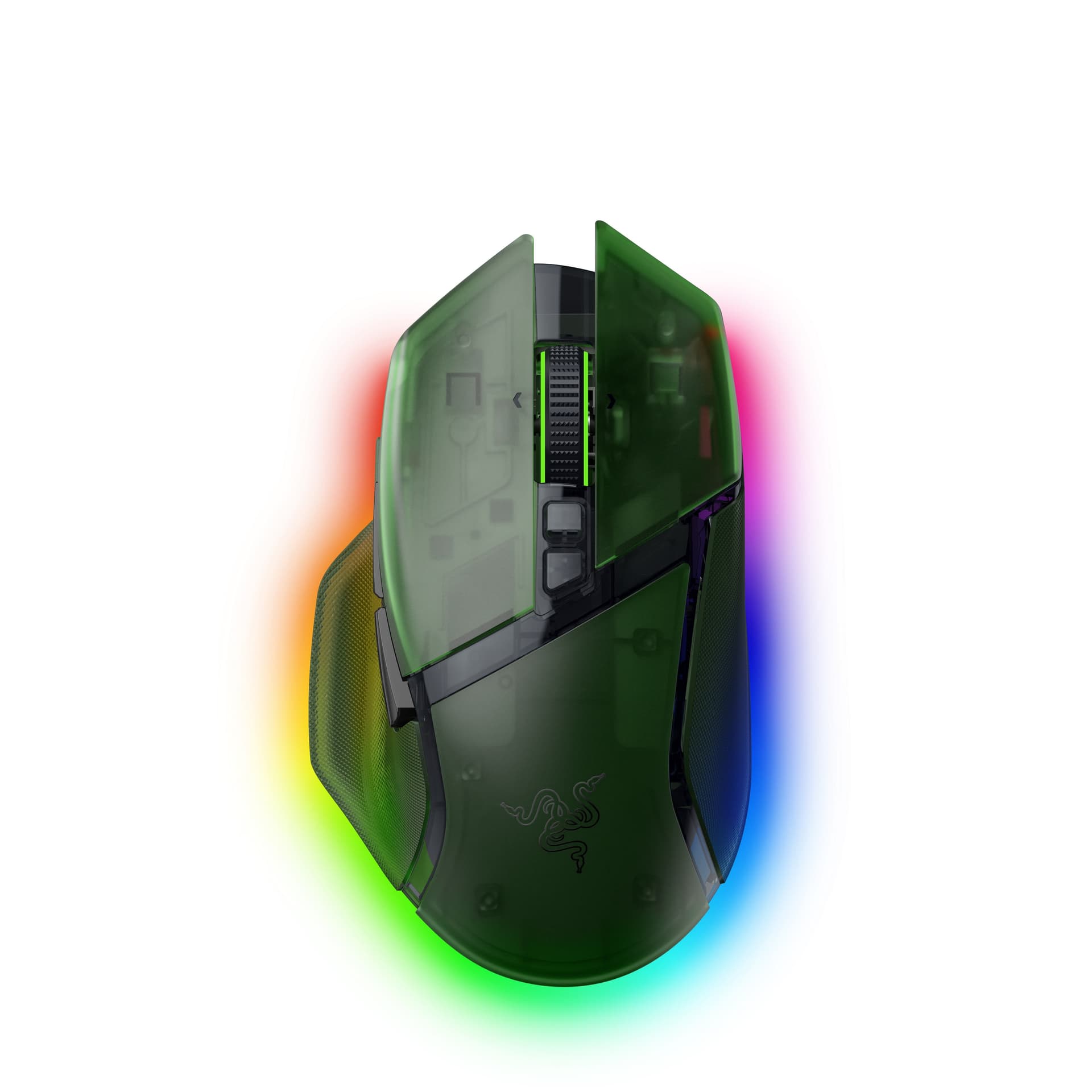 Razer Basilisk V3 Pro 35K mouse Gaming Mano destra RF Wireless + Bluetooth + USB Type-A Ottico 35000 DPI (RAZER BASILISK V3 PRO 35K MOUSE GREEN)
