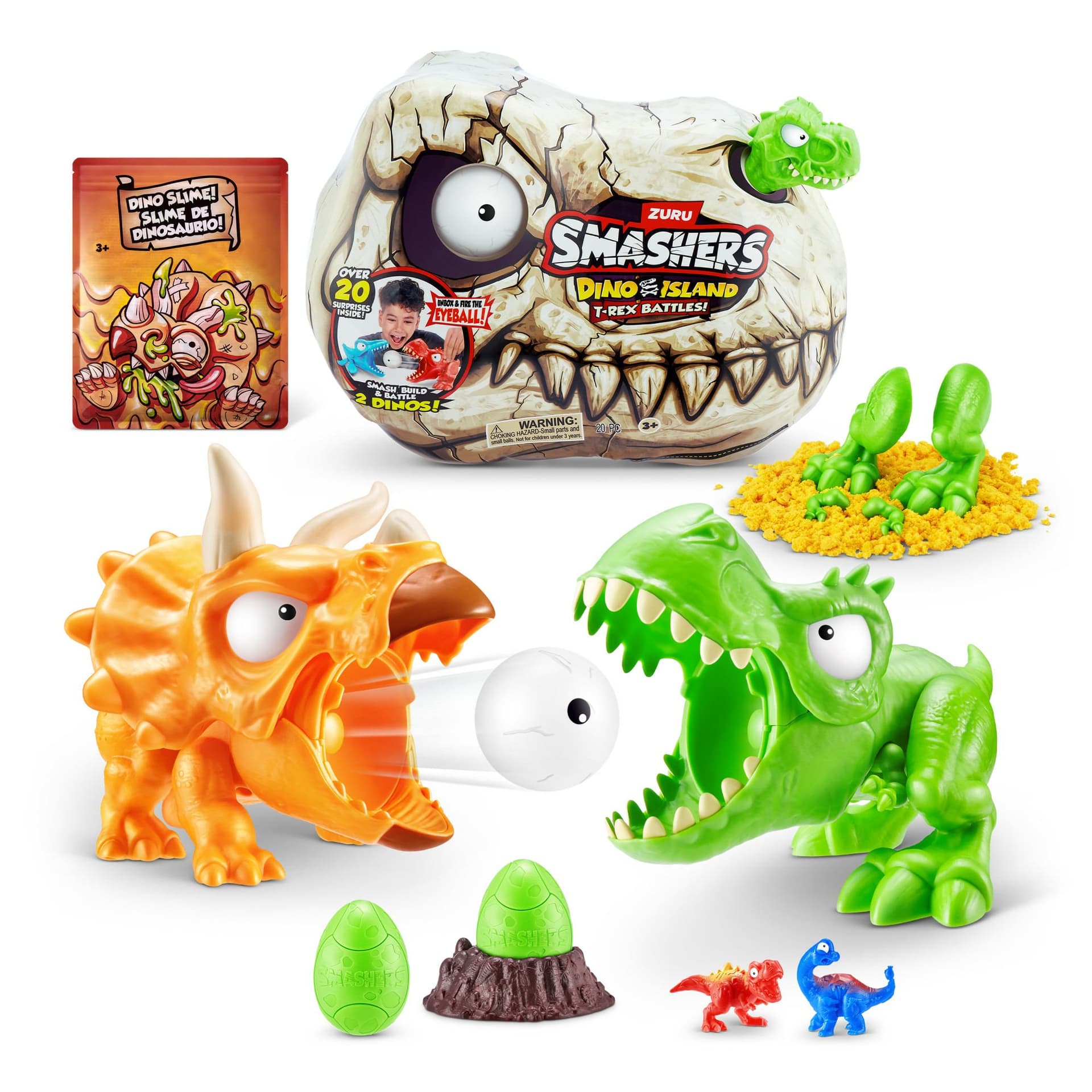 Smashers 74114 action figure giocattolo (Smashers - T-Rex Battles Spielset [sor)