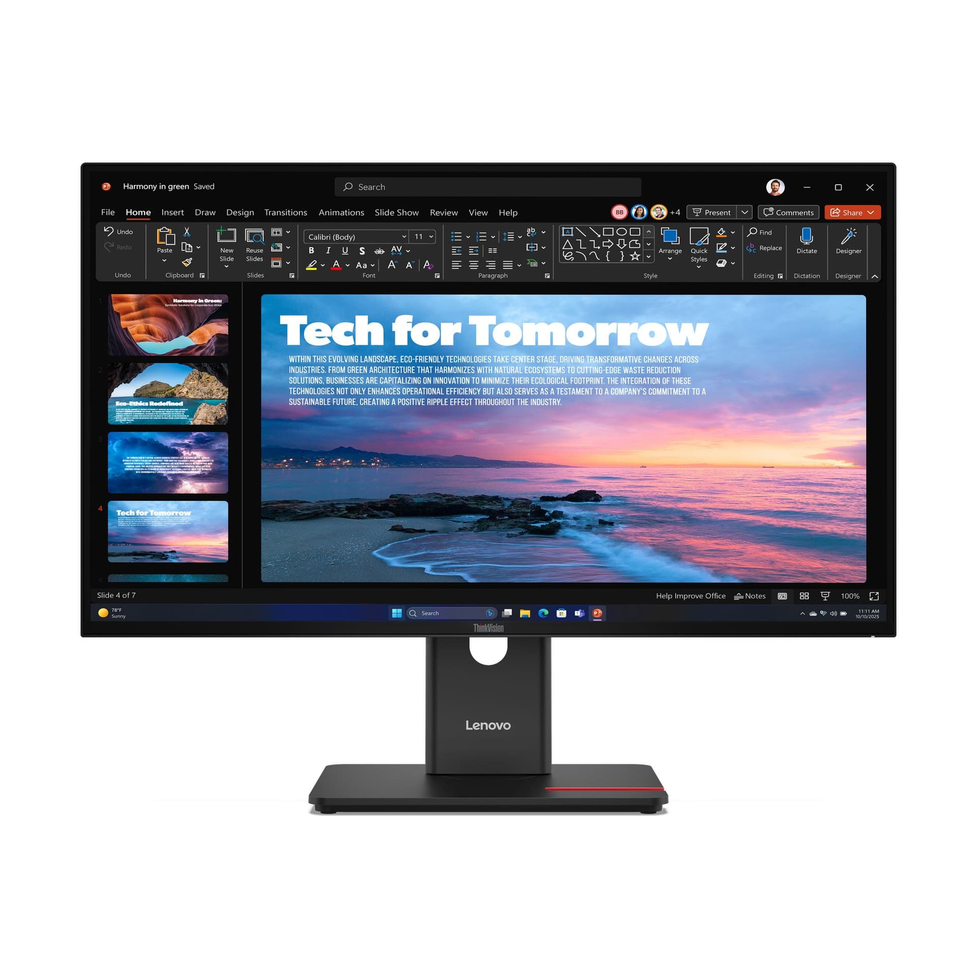 Lenovo ThinkVision T27QD-40 Monitor (T27qd-40 QHD/IPS 27'' USB-C-Dock, Web Cam Monitor. WARRANTY: 3YR CCR)