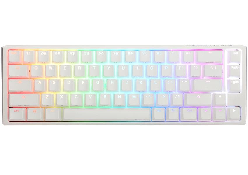 Ducky One3 Pure White SF tastiera Gaming USB Inglese UK Bianco (Ducky One 3 Classic 65 USB RGB Mechanical Gaming Keyboard Cherry Brown - Pure Wh) - Versione UK